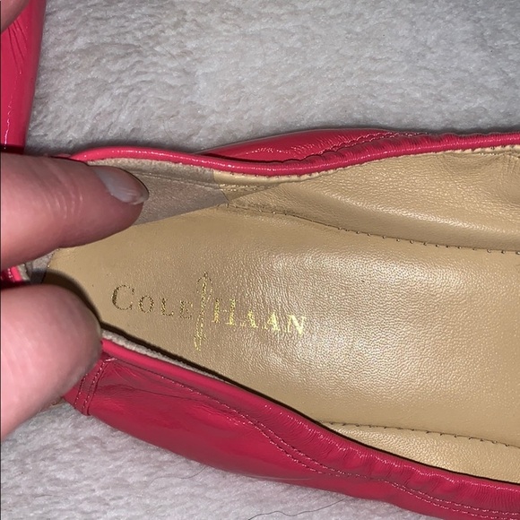 Pink Patent Leather Cole Hann Ballet Style Flats - Picture 2 of 16
